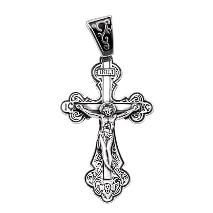 

Серебряный крест Meridian 925 пробы (Кр0029ч)