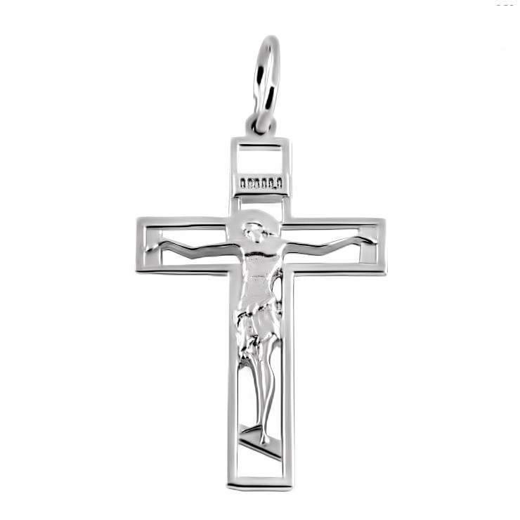

Серебряный крест Meridian 925 пробы (Кр0030ч)