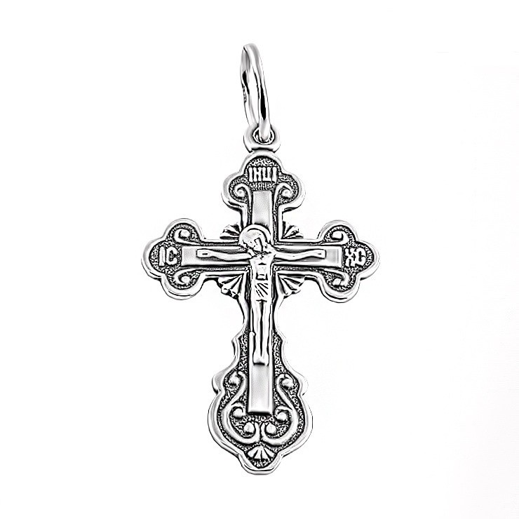 

Серебряный крест Meridian 925 пробы (Кр0016ч)