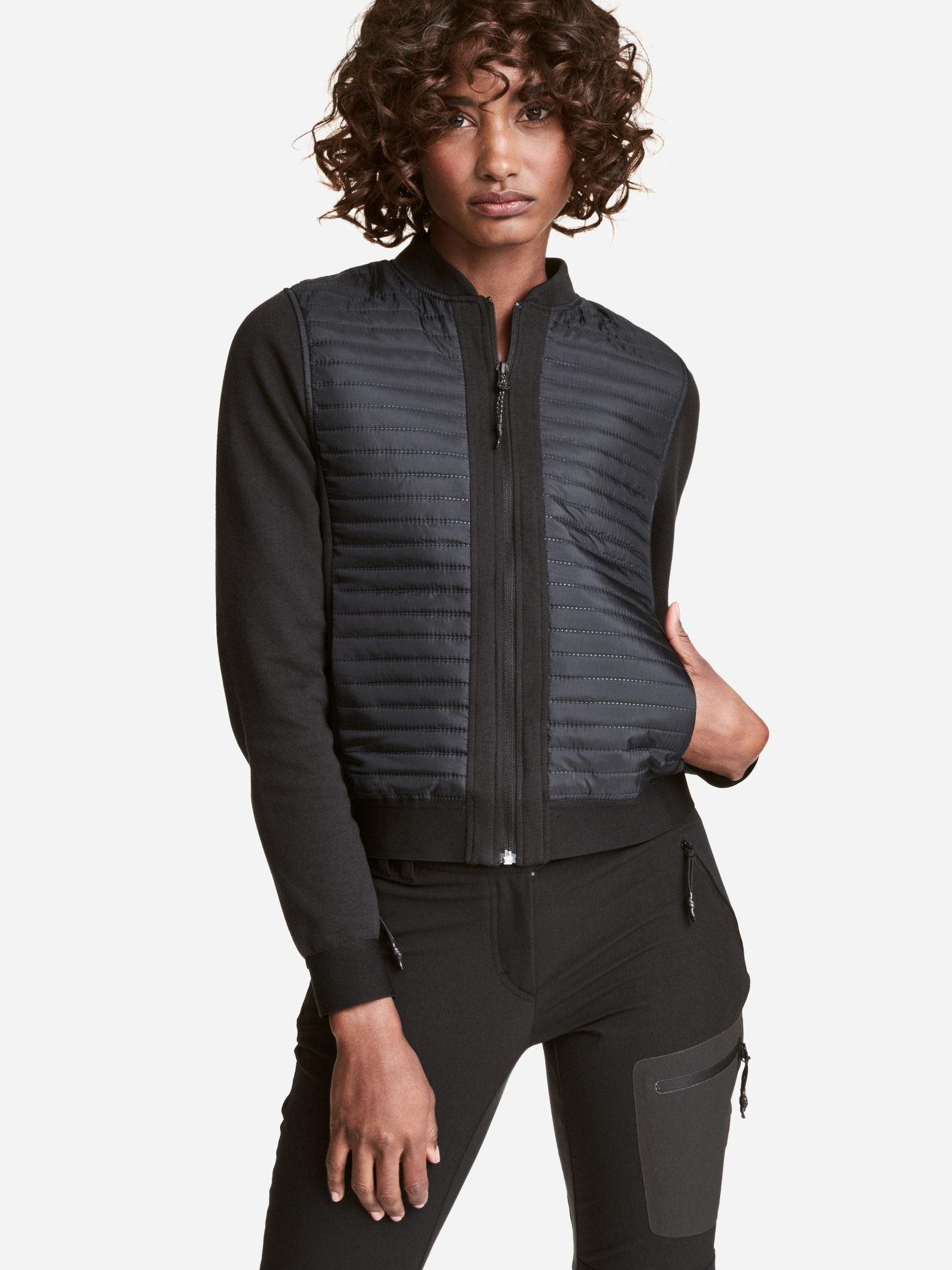 

Ветровка H&M 4534685-ACYM 38 Черная с темно-серым