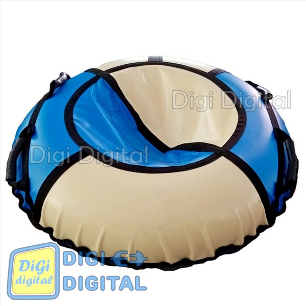 

Тюбинг ТюбЛетка "Радость-100" D=100 см ПВХ 630 г/м.кв ватрушка надувные санки тюб цвет Бежевый Синий