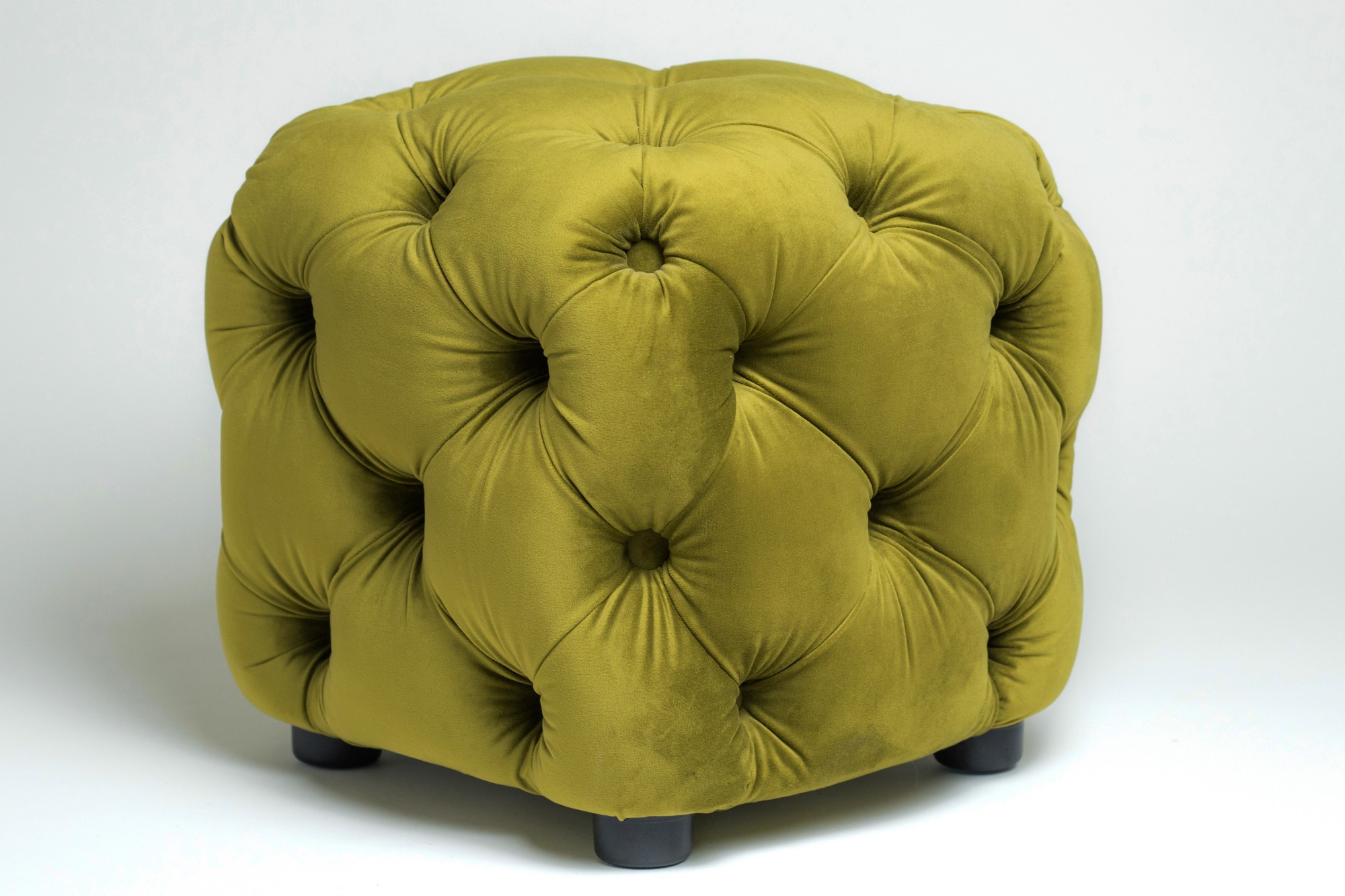 

Мягкий пуфик Mirolux Chester Light Green 40*40 с каретной стяжкой
