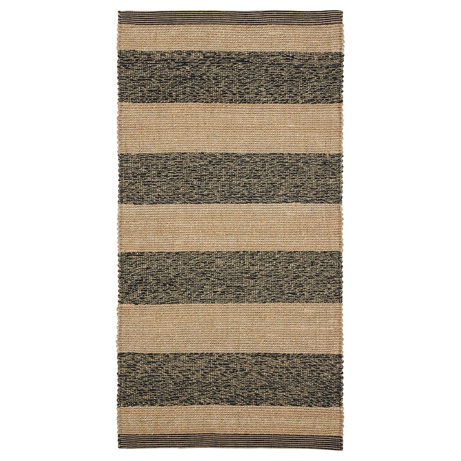 

Ковер IKEA UGILT безворсовый, черный/бежевый серый/бежевый, 80x150 см 604.187.74