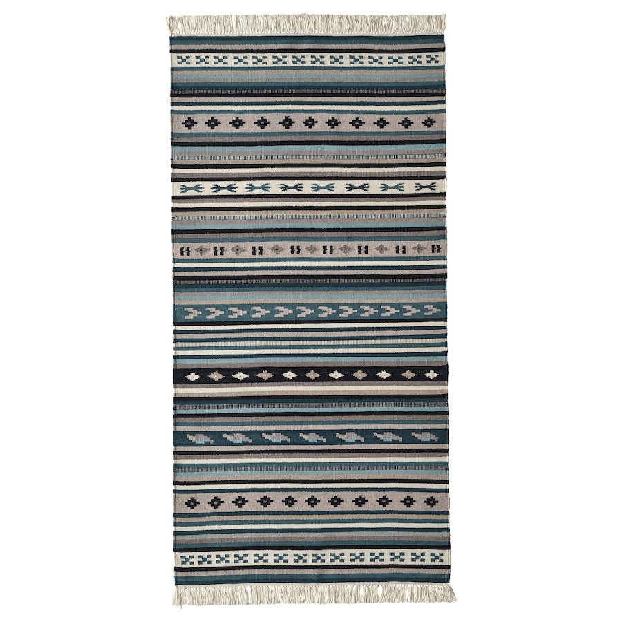 

Ковер IKEA KATTRUP безворсовый, синий, 75x150 см 804.803.45