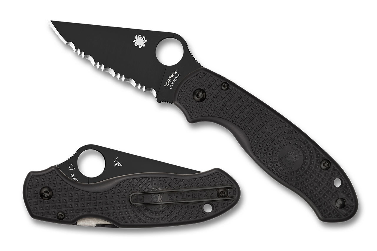

Карманный нож Spyderco Para 3 Black Blade, FRN (87.14.00)