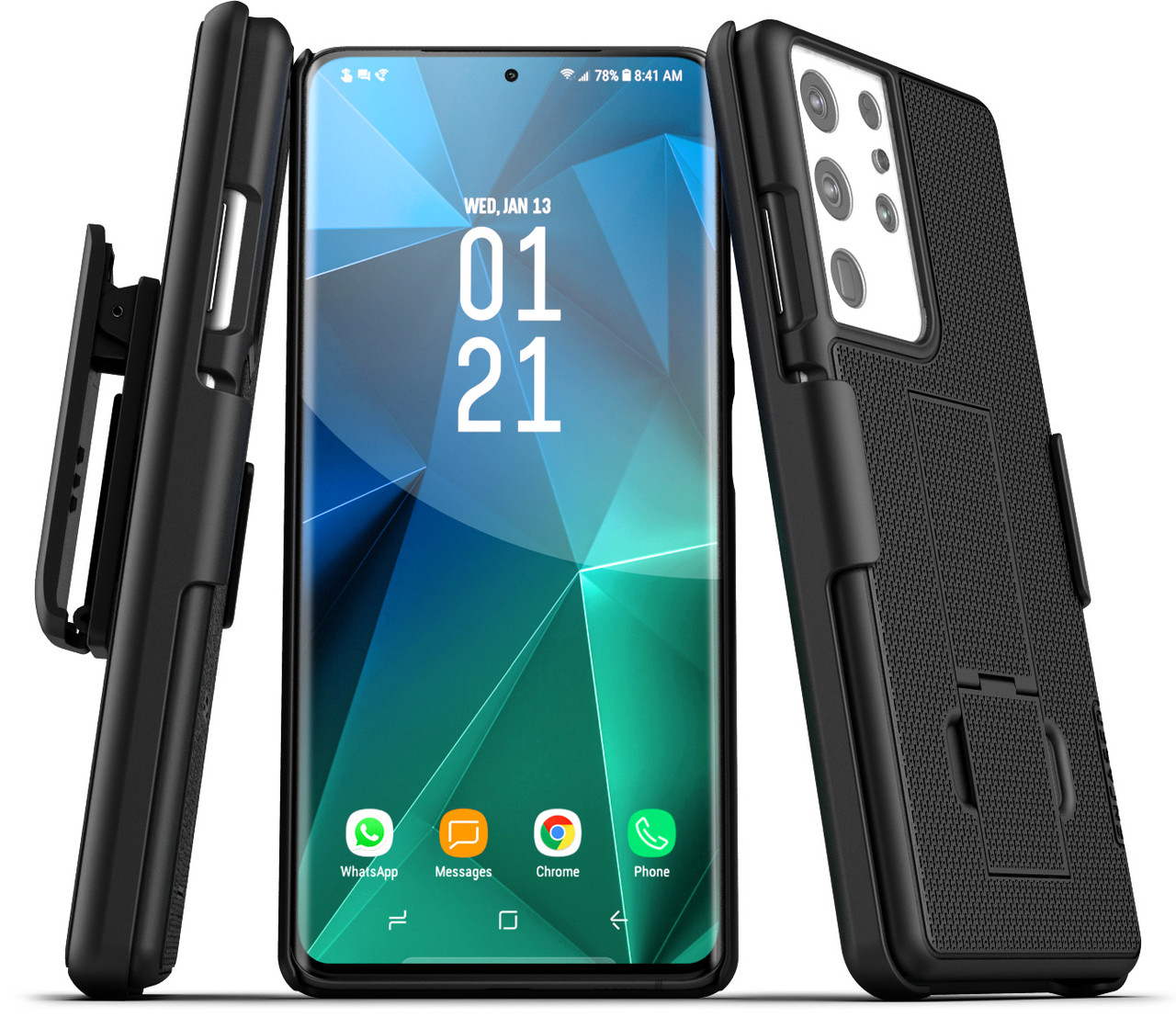 

Чехол Encased Duraclip with Holster для Samsung Galaxy S21 Ultra Black