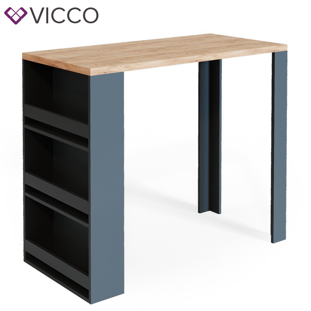 

Кухонный стол барная стойка Vicco 106х57, дуб, антрацит