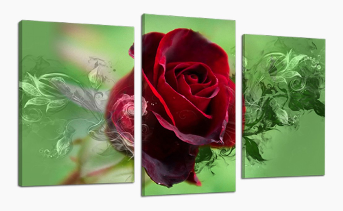 

Модульная картина DK Place Нежная Роза 70x110 см