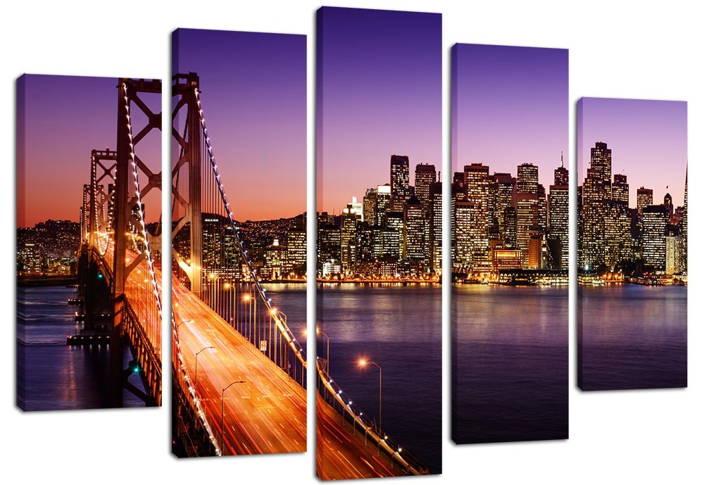 

Модульная картина на холсте из 5 частей DK Place 120x80 см (PLM5-79)