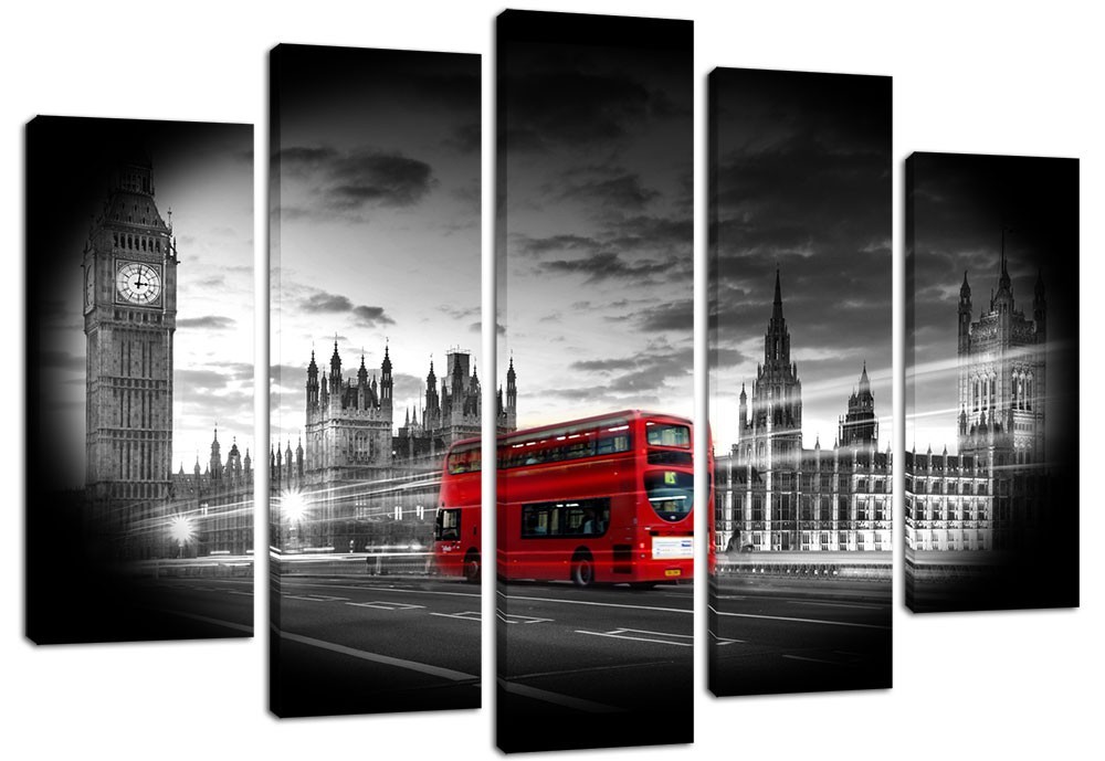 

Модульная картина на холсте из 5 частей DK Place 120x80 см (PLM5-161)