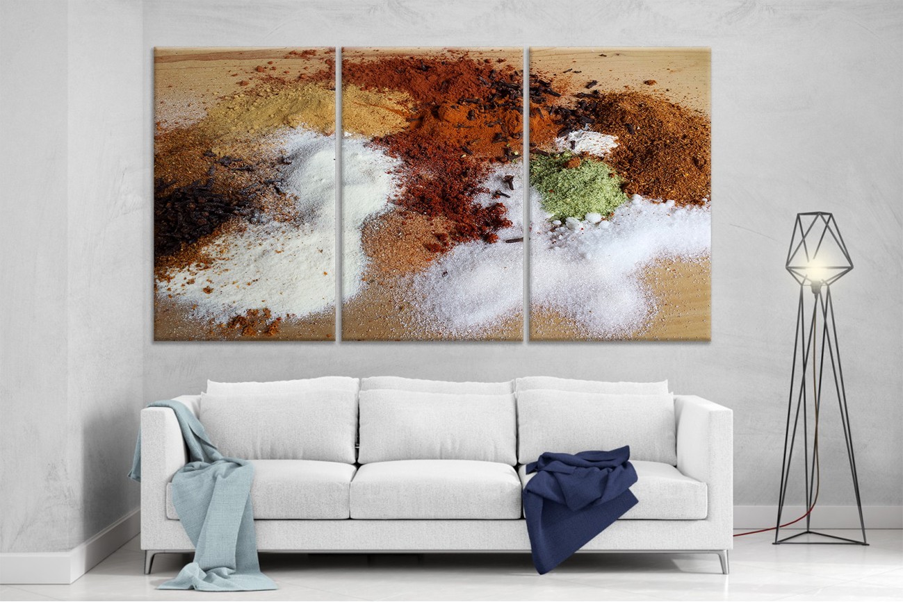 

Модульная картина на холсте DK Place из трех частей 167x99 см Специи (XL58)
