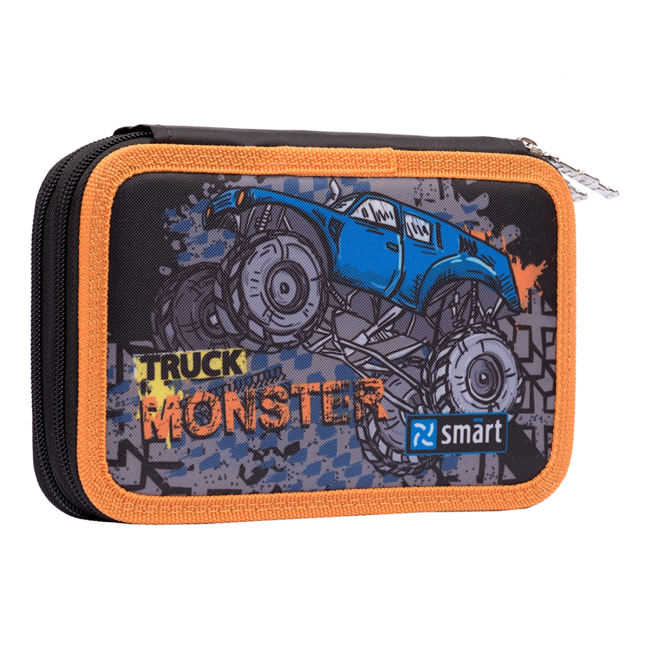 

Пенал школьный двойной твердый Smart Monster Truck Черный (532578)