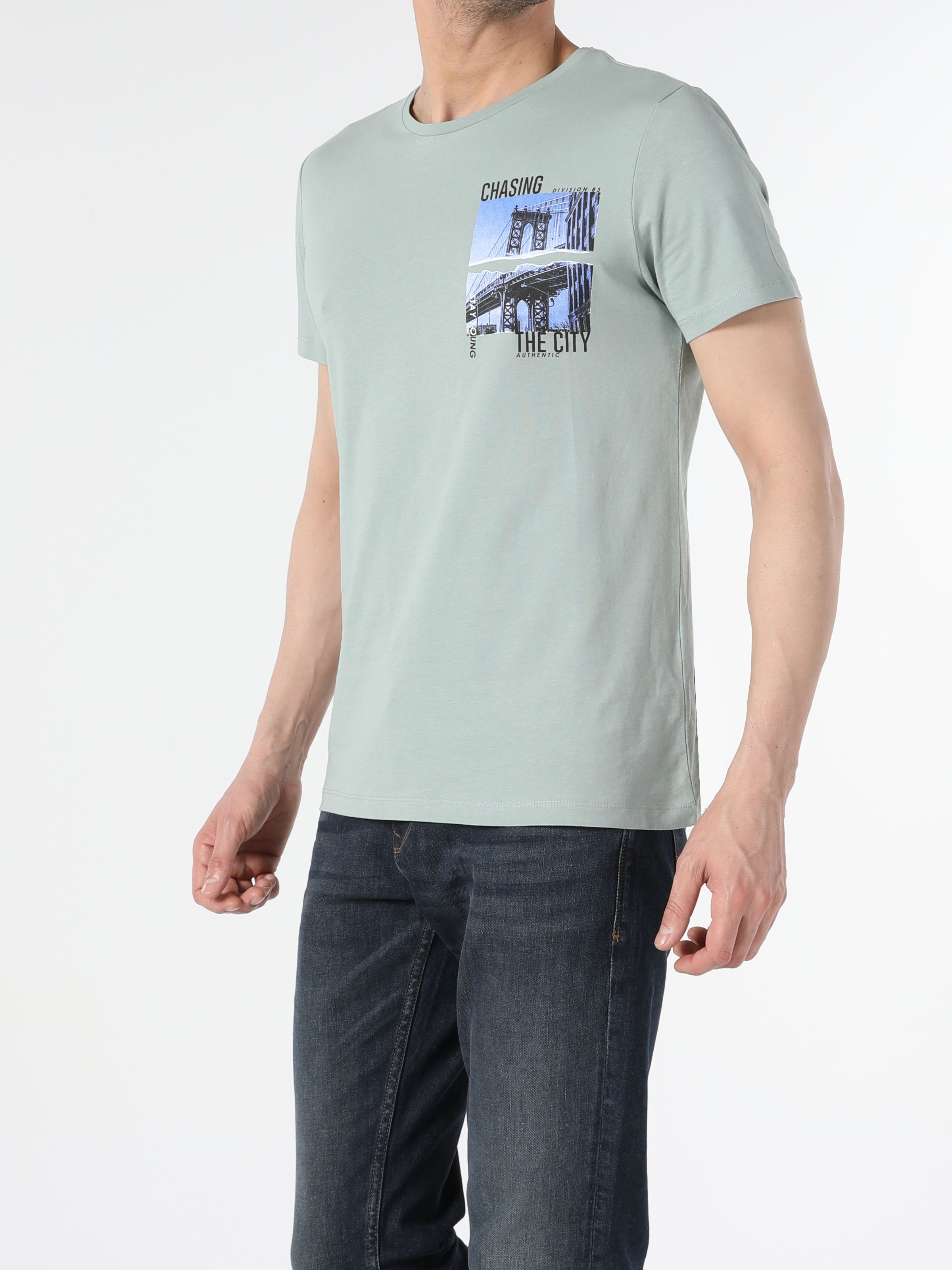 

Футболка Colin's CL1054417OGR L Oil Green