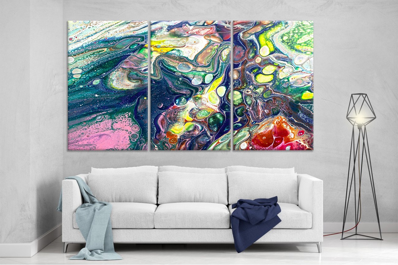 

Модульная картина на холсте DK Place из трех частей 167x99 см Арт (XL96)