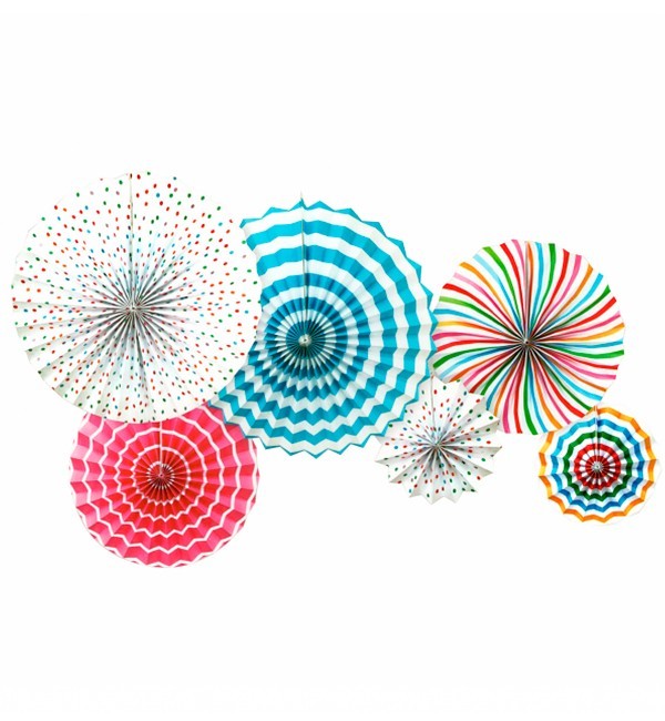 

Подвесные веера "Multicolor" набор 6 шт., картон высокого качества