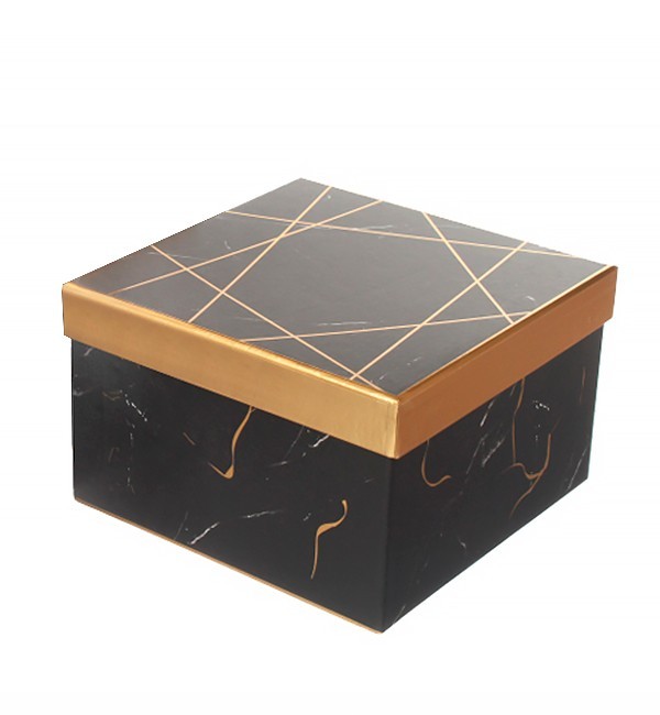 

Подарочная коробка "Black marble", 18x18x12 см., Польша