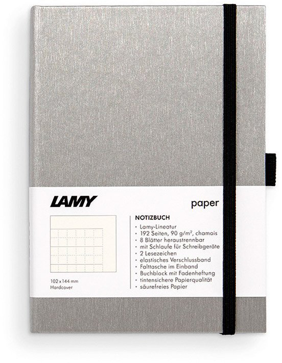 

Записная книга Lamy A6 192 страницы в линейку Хром и Черная (4014519721062)