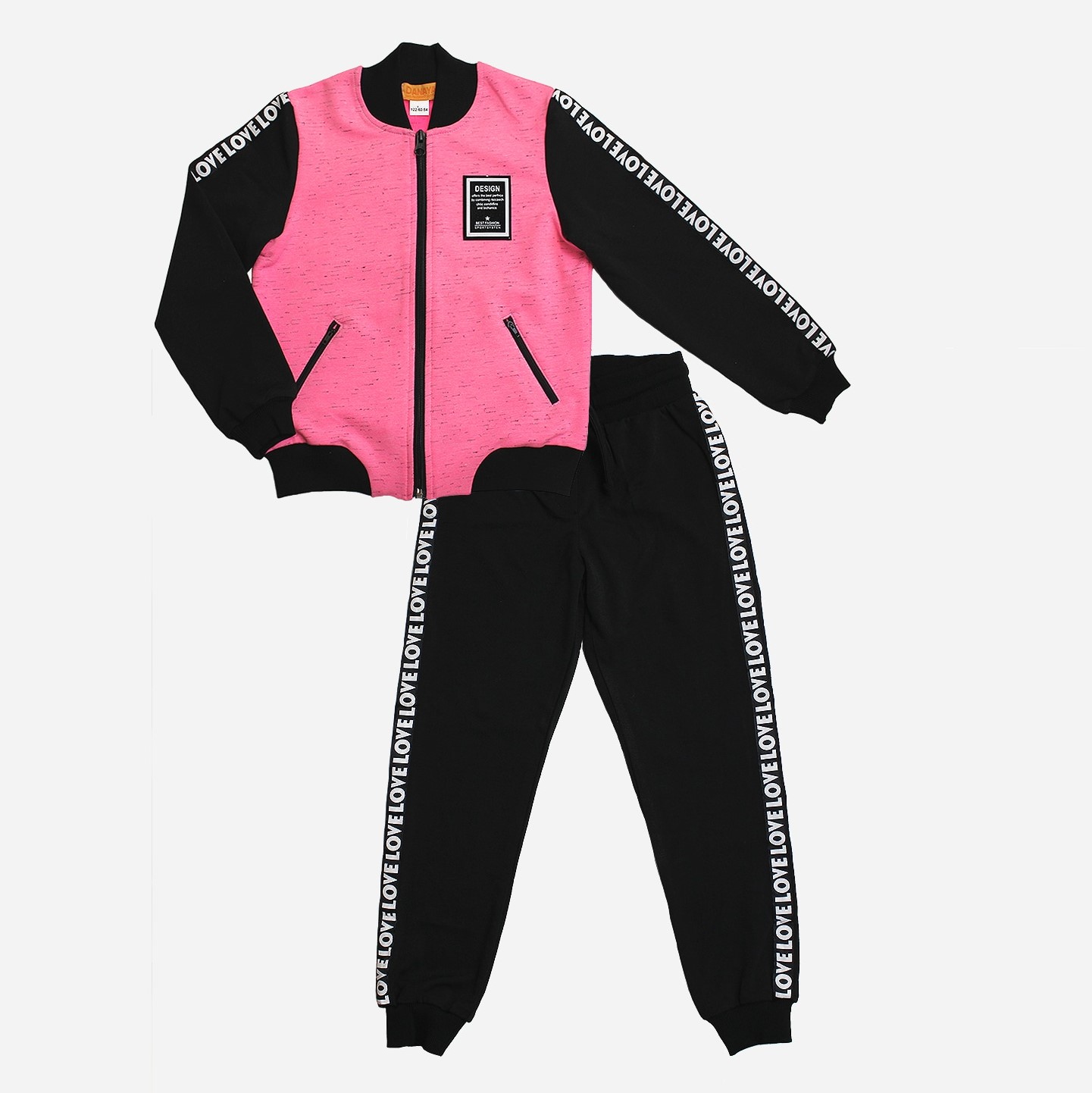 

Спортивный костюм Danaya B19-108 146 см Черный с розовым