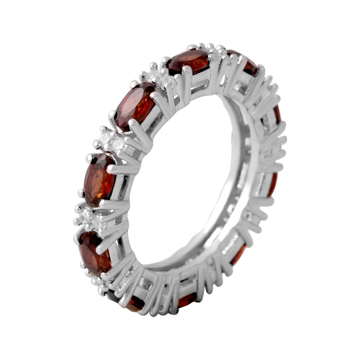

Серебряное кольцо SilverLine с натуральным гранатом 1.55ct 17.5 размер