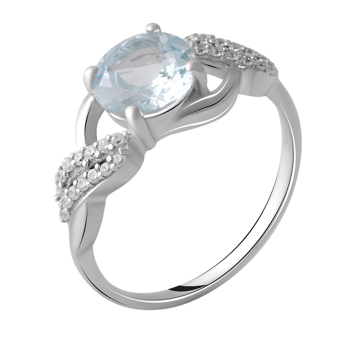 

Серебряное кольцо SilverLine с натуральным топазом 2.621ct 17 размер