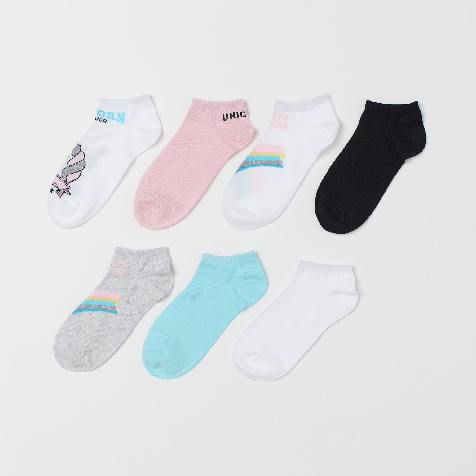 

Носки H&M 1207-67970922 37-39 7 пар Белые Принт