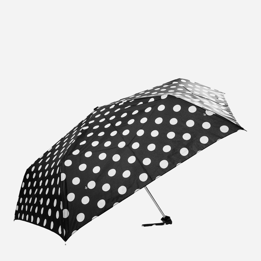 

Зонт складной Fulton FULL340-white-spot механический Черно-белый