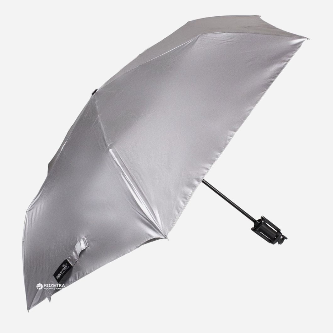 

Зонт складной Happy Rain U43998-2 механический Черный с серебристым