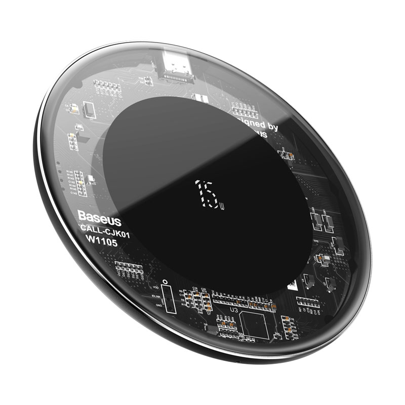 

Беспроводное зарядное устройство Baseus Simple 15W Прозрачный (WXJK-BA02)