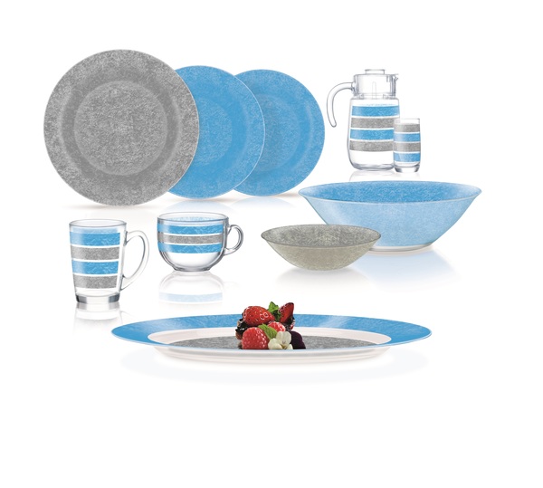 

Сервиз Столовый Luminarc Amb Blue Grey 46 предметов