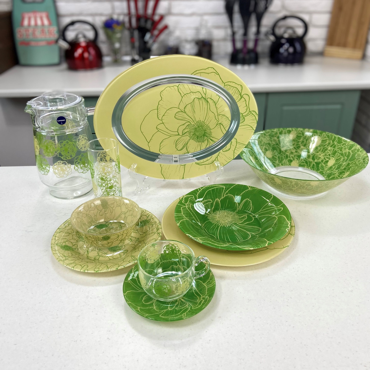 

Сервиз Luminarc Big Flower Green 46 предметов