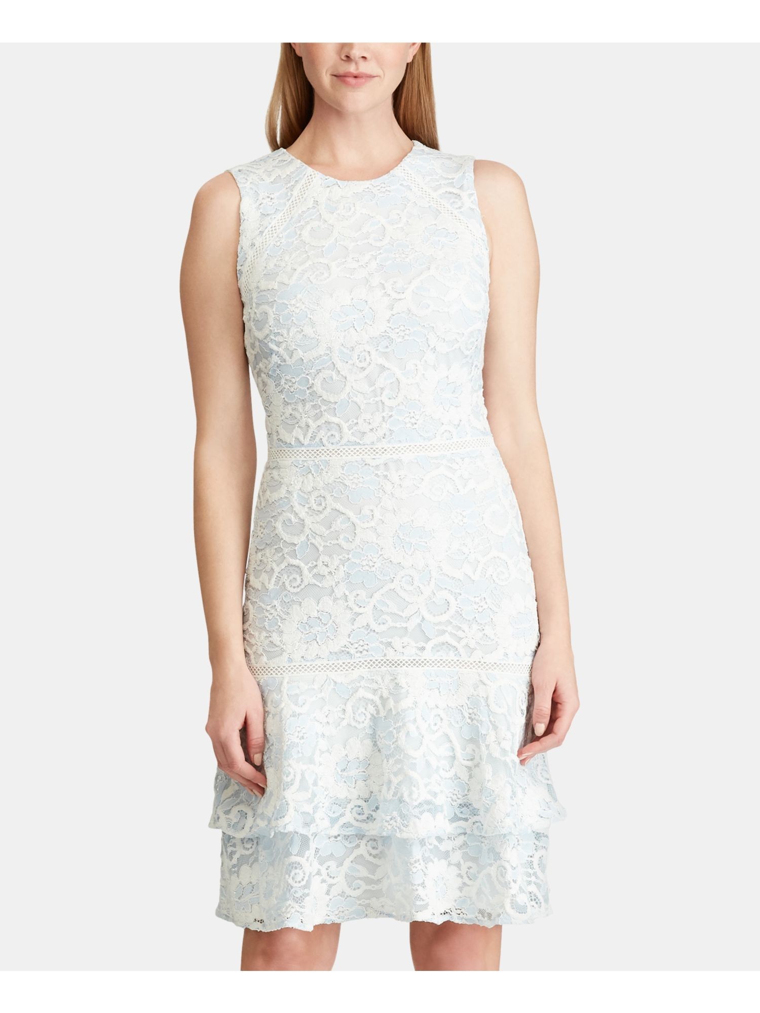 

Кружевное платье Lauren Ralph Lauren, многоярусное, Roberta Womens, голубое, 250762285001, размер XXL