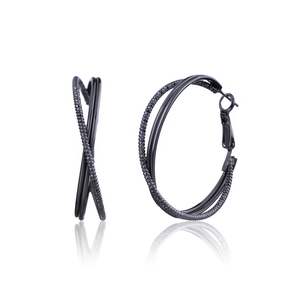 

Серьги Sincera Black Rhodium pl. (13-18314)
