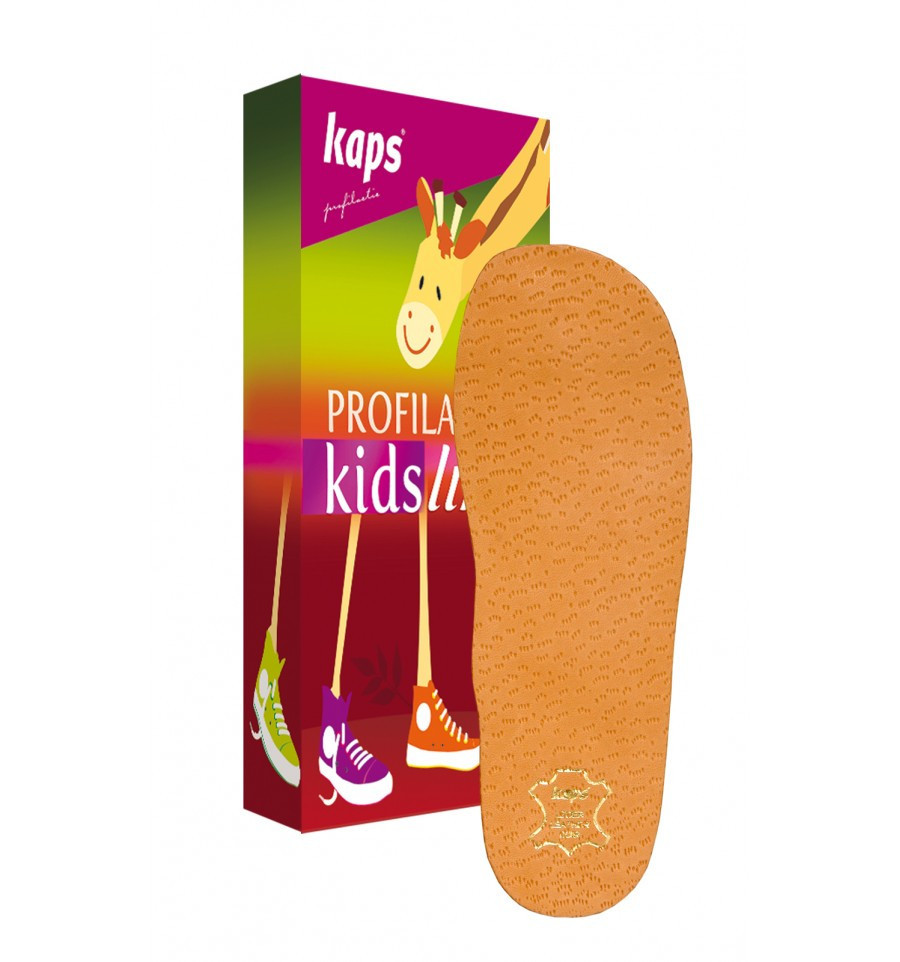

Детские ортопедические стельки из натуральной кожи и латексной пены Anatomix Kids 23/24 Kaps