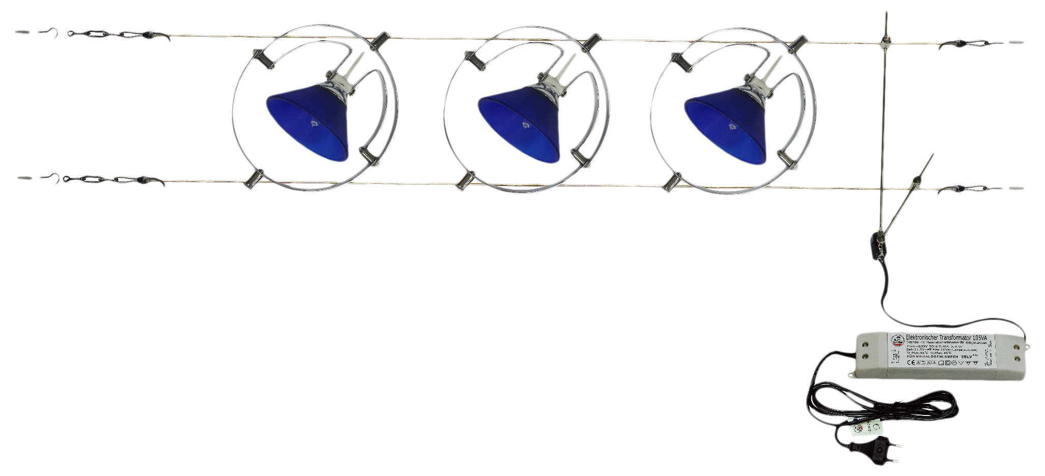 

Светильник струнный Brille HTL-83/3 Blue (176266)