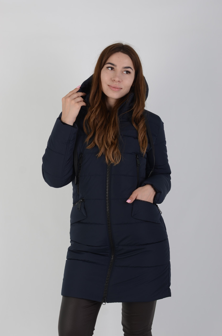 Куртка женская зимняя Aziks м-150/2 темно-синий 54