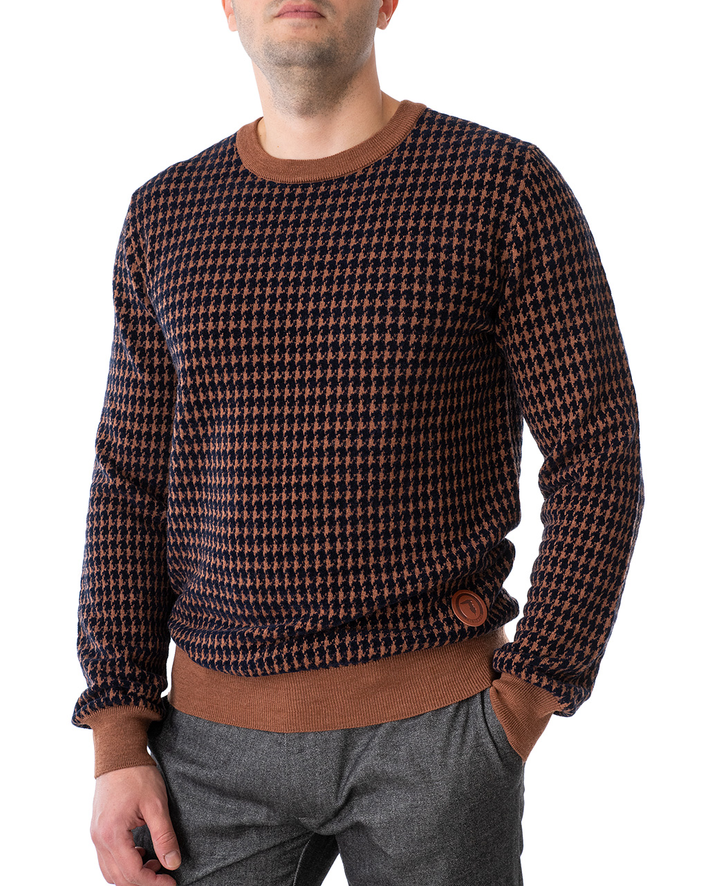 

Джемпер чоловічий TRUSSARDI JEANS (52M00372-OF000585-B217/20-21) Мікс XXL