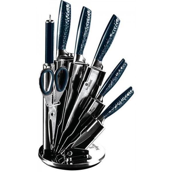 

Набір ножів Berlinger Haus Aquamarine Edition 7 предметів на віїрній підставці