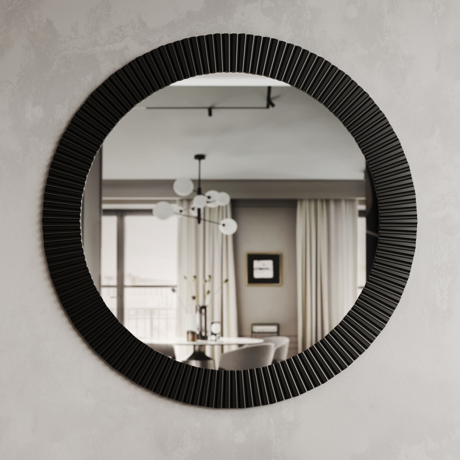 

Зеркало настенное Fenster Виано-915 Чёрное
