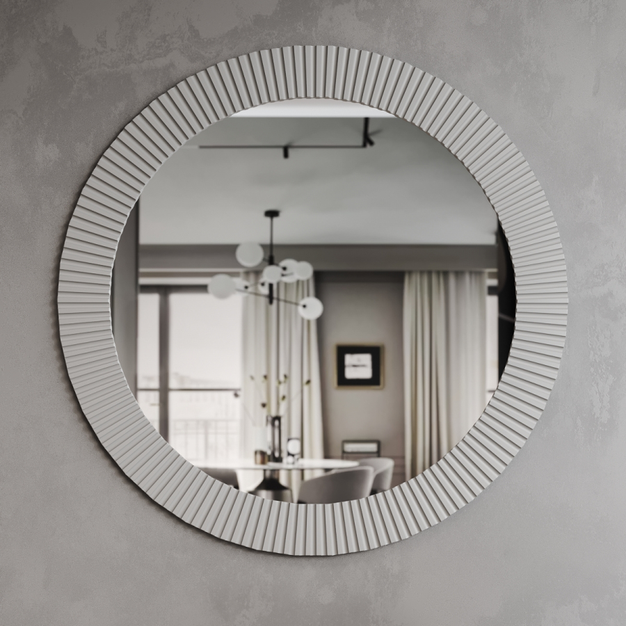 

Зеркало настенное Fenster Виано-915 Светло-серое