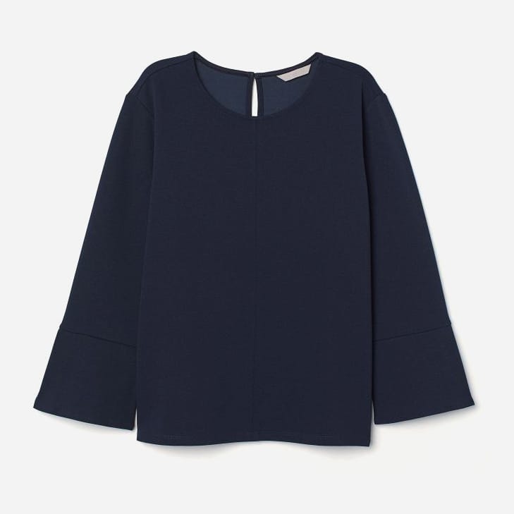 

Блузка H& 060694153  Темно-синяя, Блузка H&M 060694153 M Темно-синяя