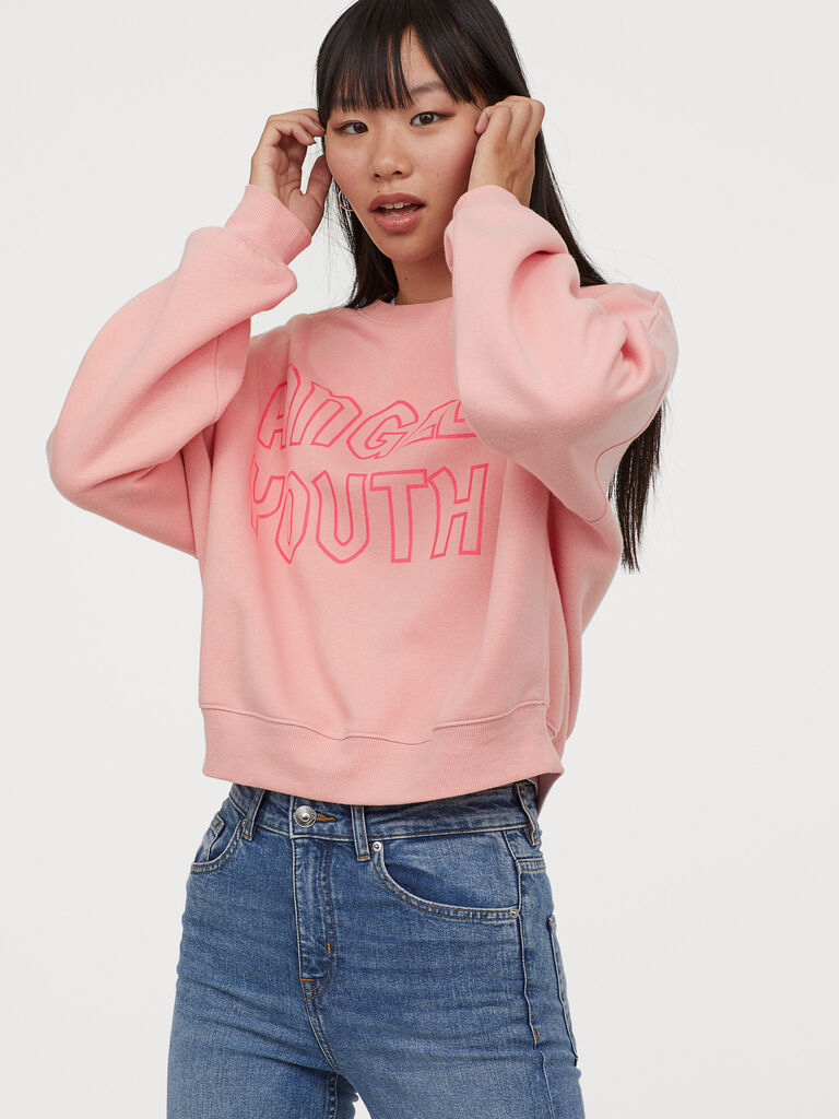 

Свитшот H&M Divided 060784650 S Светло-розовый