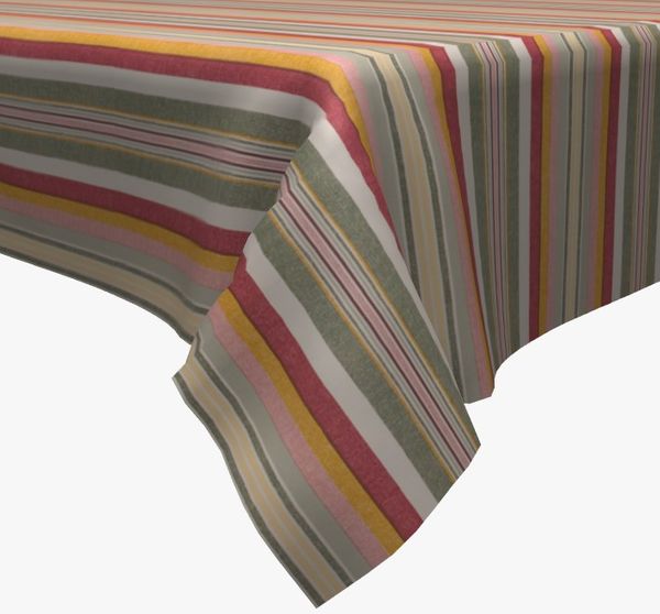 

Скатерть с тефлоновым покрытием MacroHorizon Полоска Радуга Серый, Диаметр 170 см