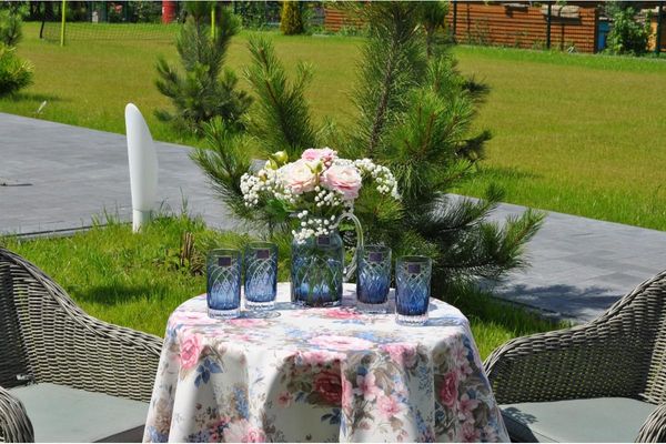 

Скатерть с тефлоновым покрытием MacroHorizon Цветочный рай Персик, Диаметр 170 см