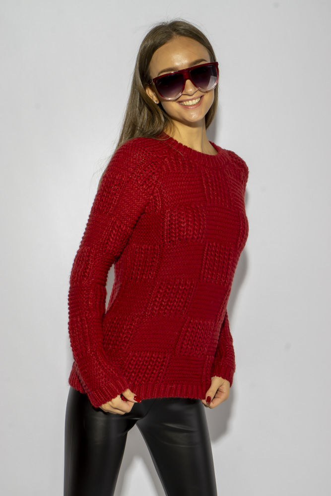 

Свитер в стиле Casual Time of Style 120PNA19310 S-M Бордо