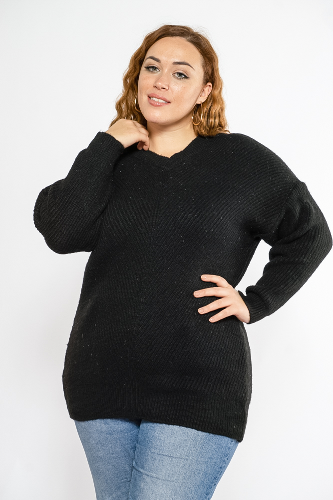 

Свитер женский oversize Time of Style 120PRZGR002 L-XL Черный