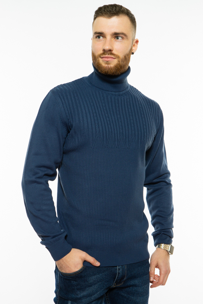 

Гольф теплый шерстяной Time of Style 700F1832 L-XL Сине-зеленый