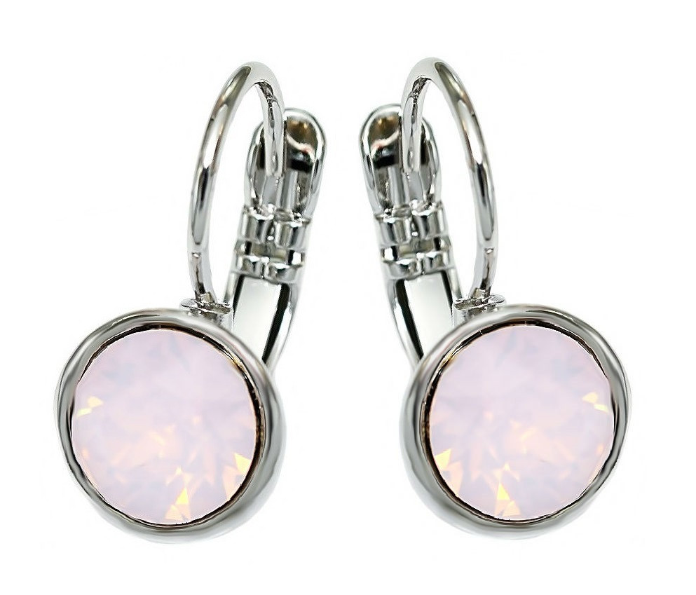 

Серьги Xuping с кристаллами Swarovski Медицинское золото Родий 1,8 см. хсс-119