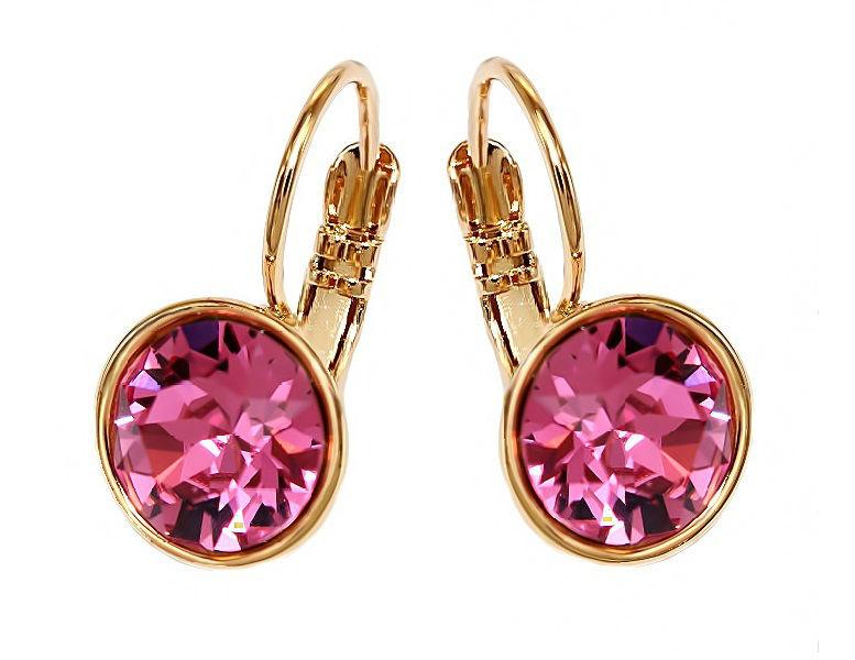 

Серьги Xuping с кристаллами Swarovski Медицинское золото Позолота 18К 1,9 см. хсс-036