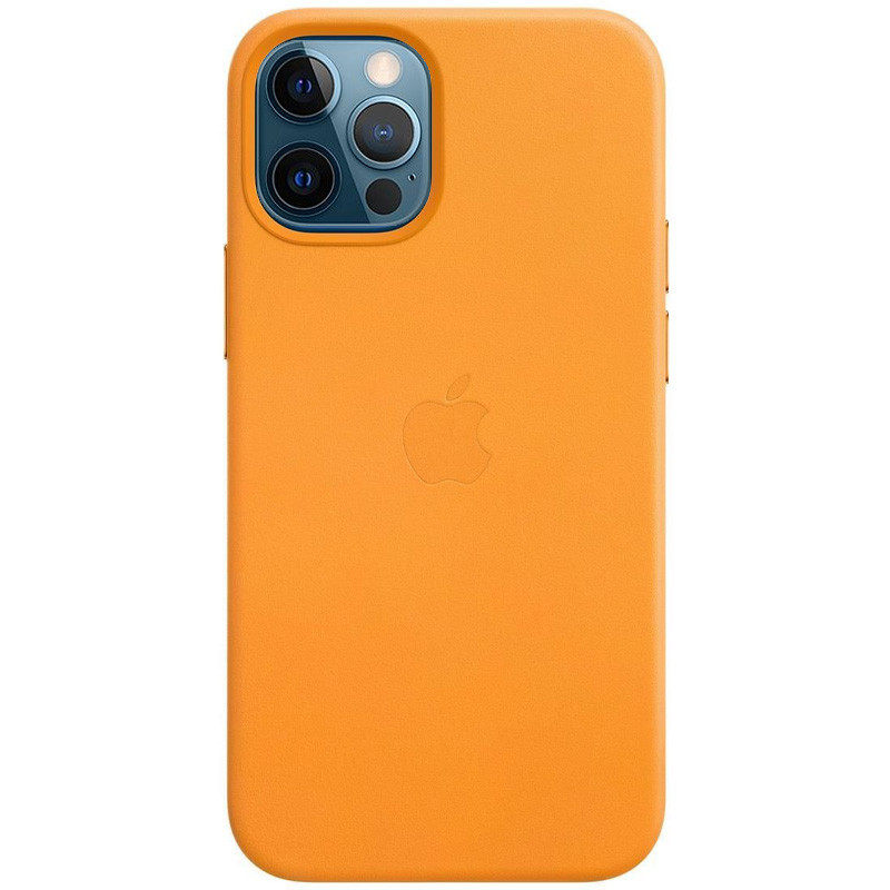 

Чехол Epik Leather Case AAA для Apple iPhone 12 Pro Max Кожаный Yellow