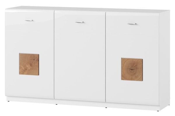 

Комод Szynaka Wood 45 Белый/дуб Вотан горизонтальный из Польши
